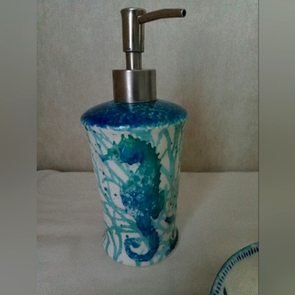 Cracker Barrel Mermaid Bathroom Vanity Accessories Set under the sea - Picture 3 of 8